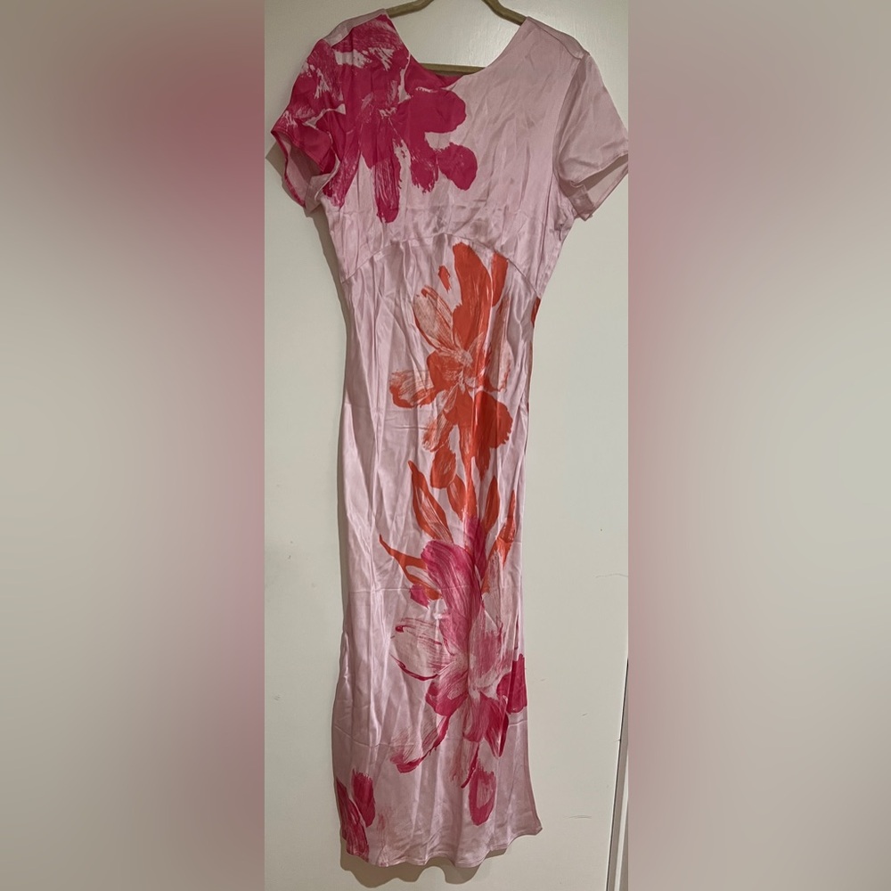 Women’s Anthropologie Floral Pink and Red Dress